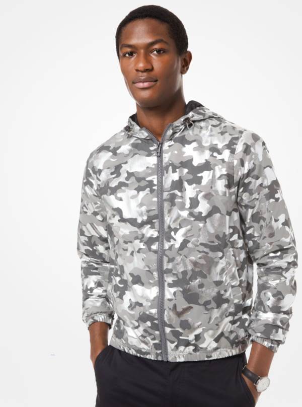 Panske Bundy Michael Kors Camouflage Foil Print Siva Maskacove - Oblecenie Michael Kors Lacne | ACWRK-6478